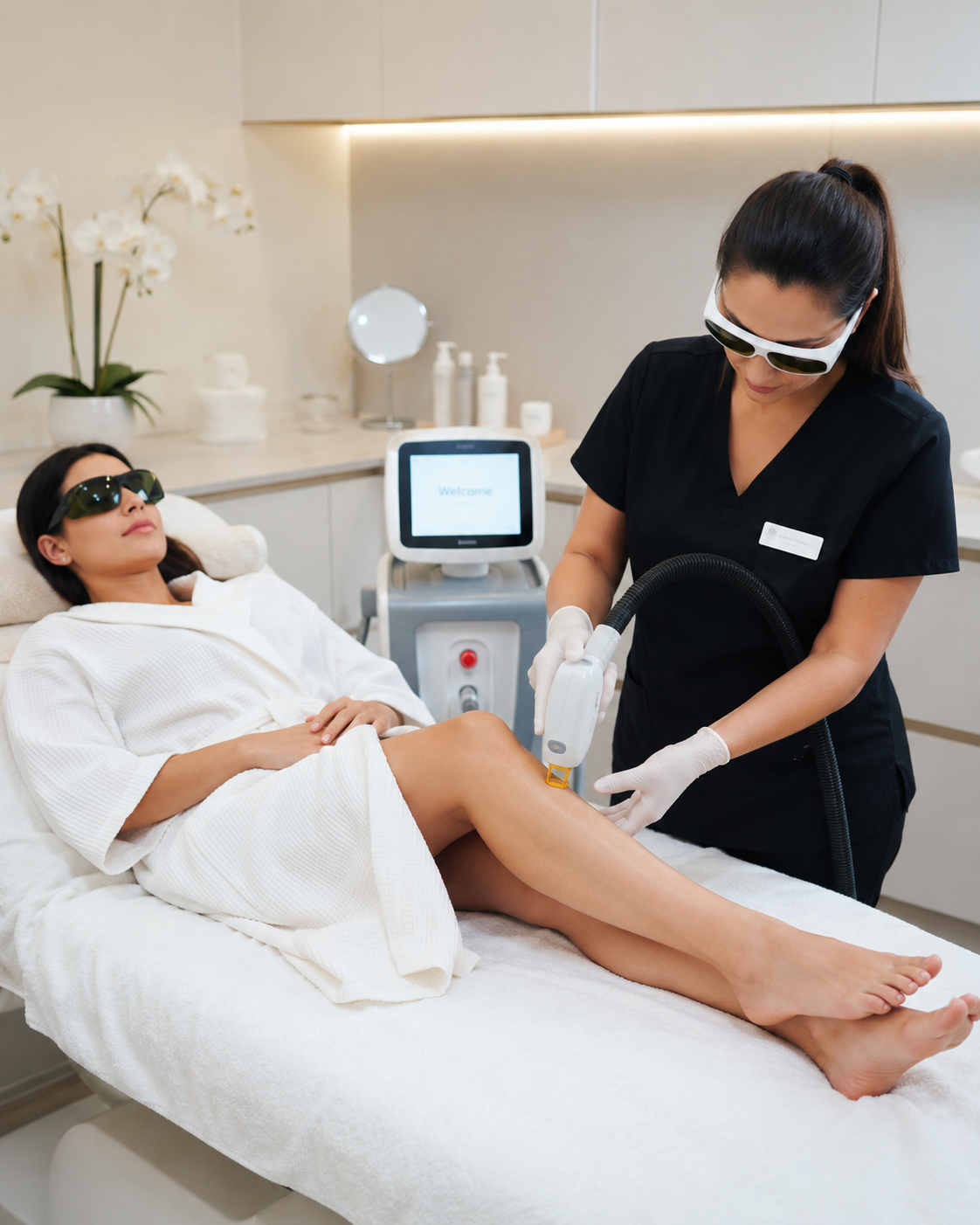 Consultation et protocole d'épilation laser personnalisé